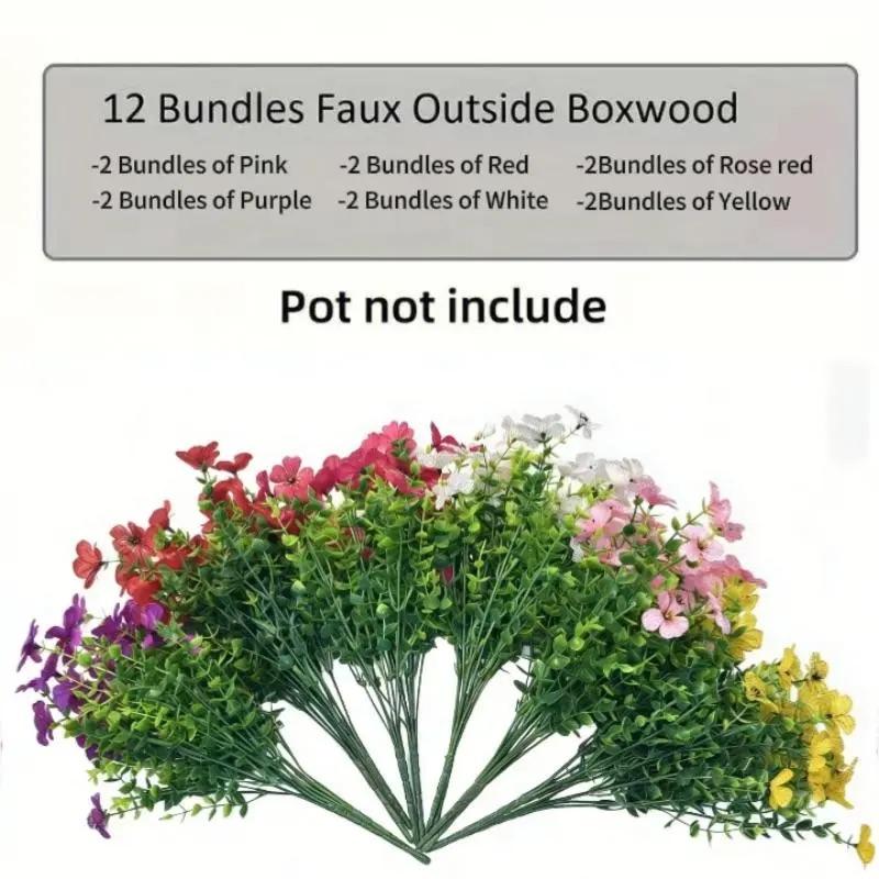 🍂 Artificial Fall Mums with Eucalyptus Leaves, 24&36&48 Bundles Faux Daisy Flowers