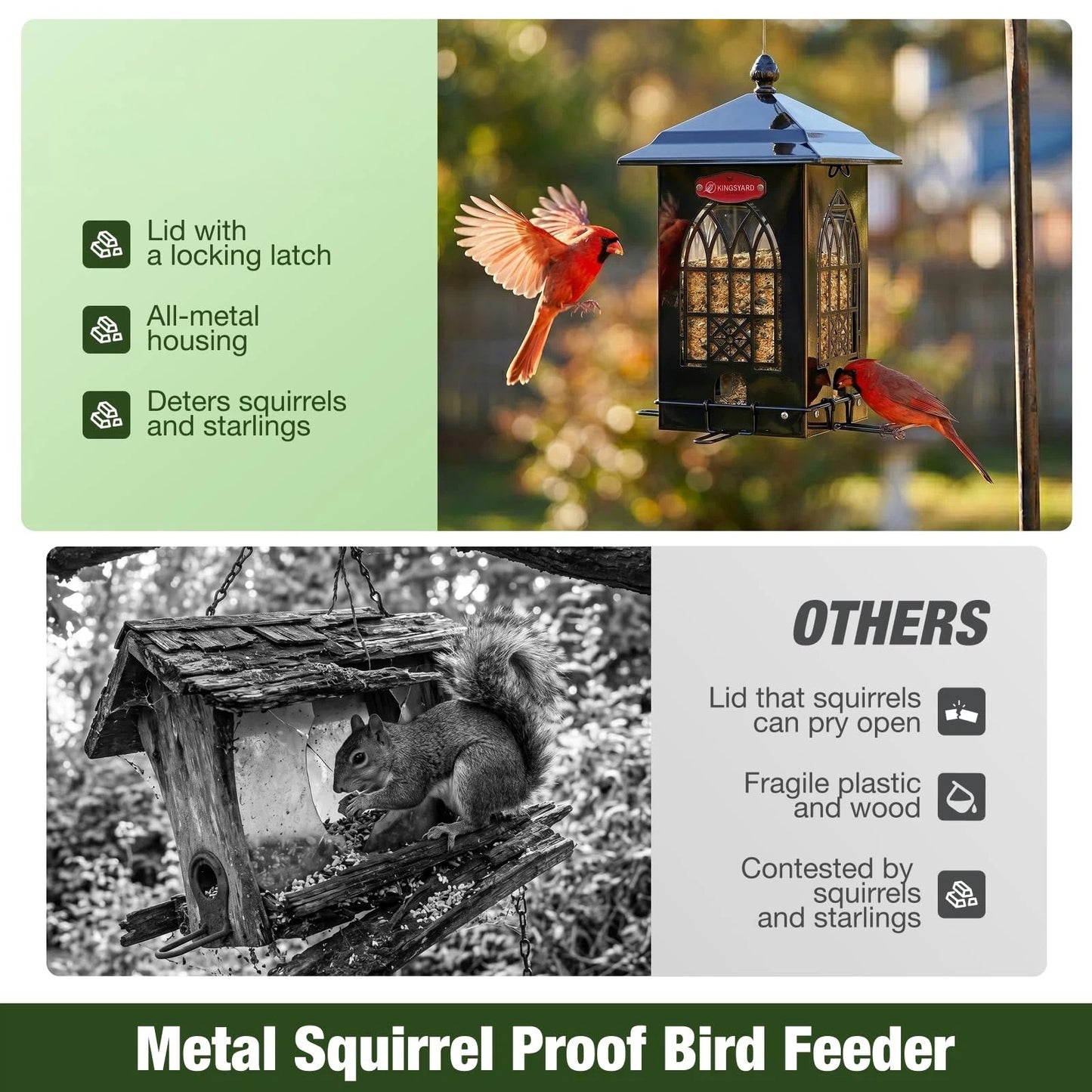Squirrel Resistant Bird Feeder