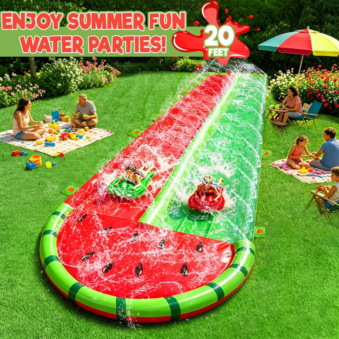 Backyard Summer Water Slide