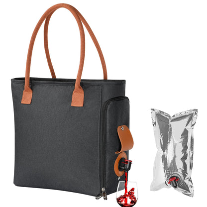 Insulated Tote Bag with Drink Dispenser