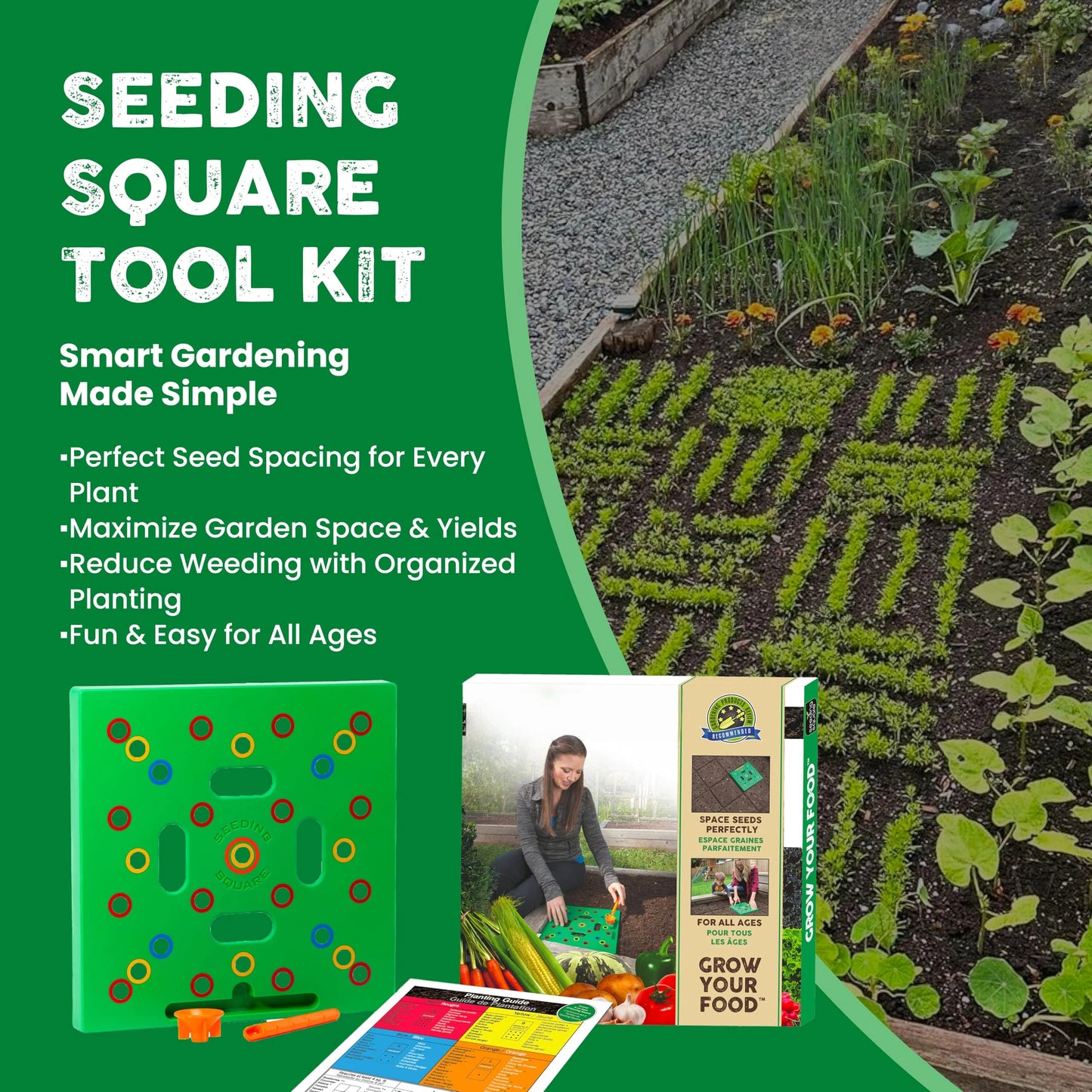Garden Seed Spacing Planting Guide