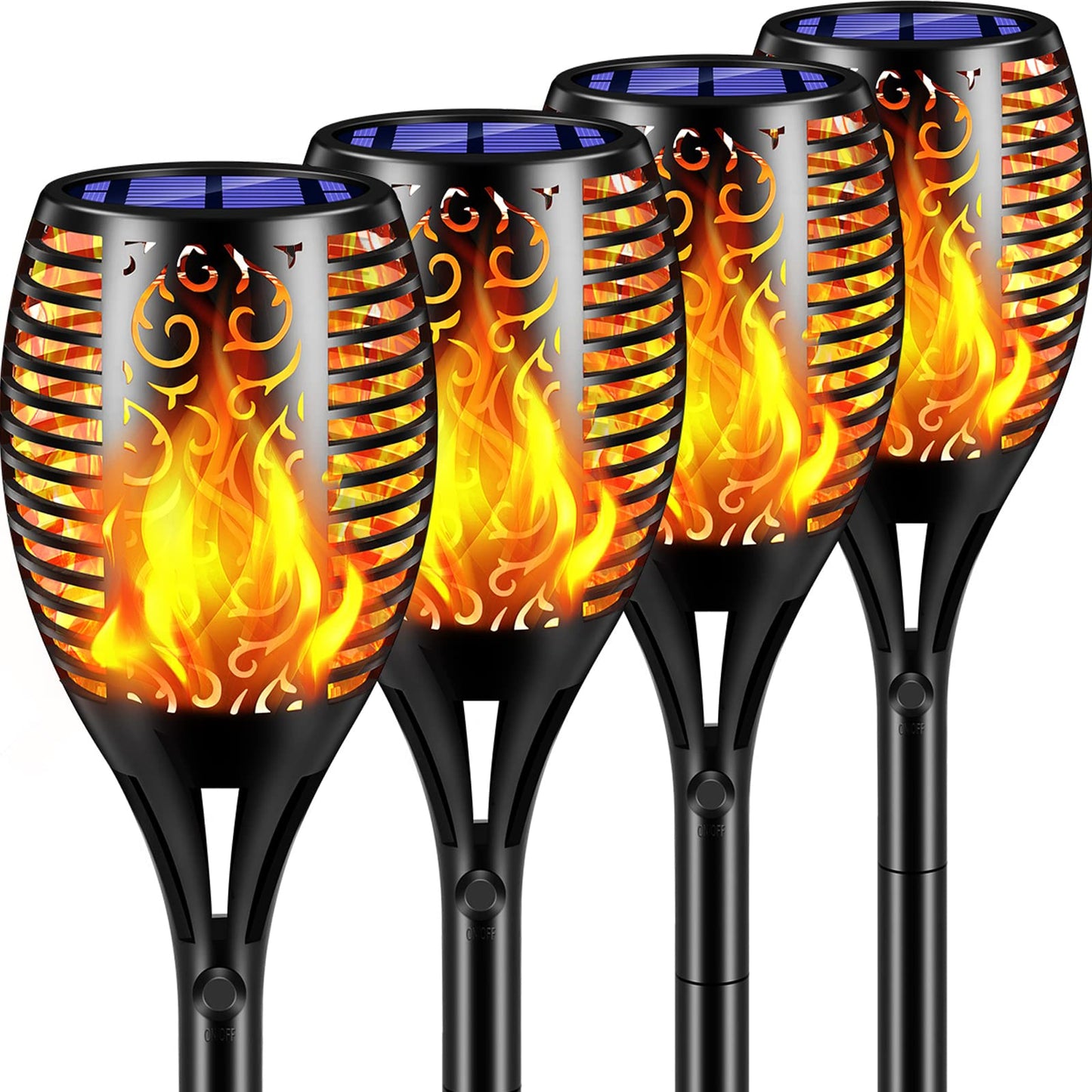 Solar Flickering Flame Garden Lights