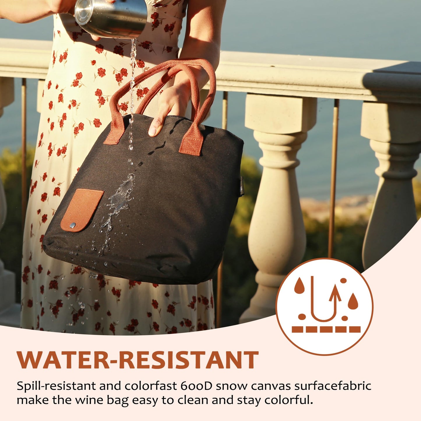 Insulated Tote Bag with Drink Dispenser