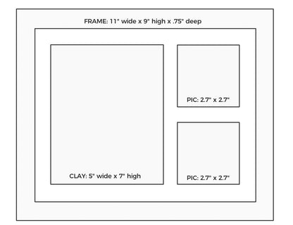 Pet Paw Print DIY Keepsake Frame Kit
