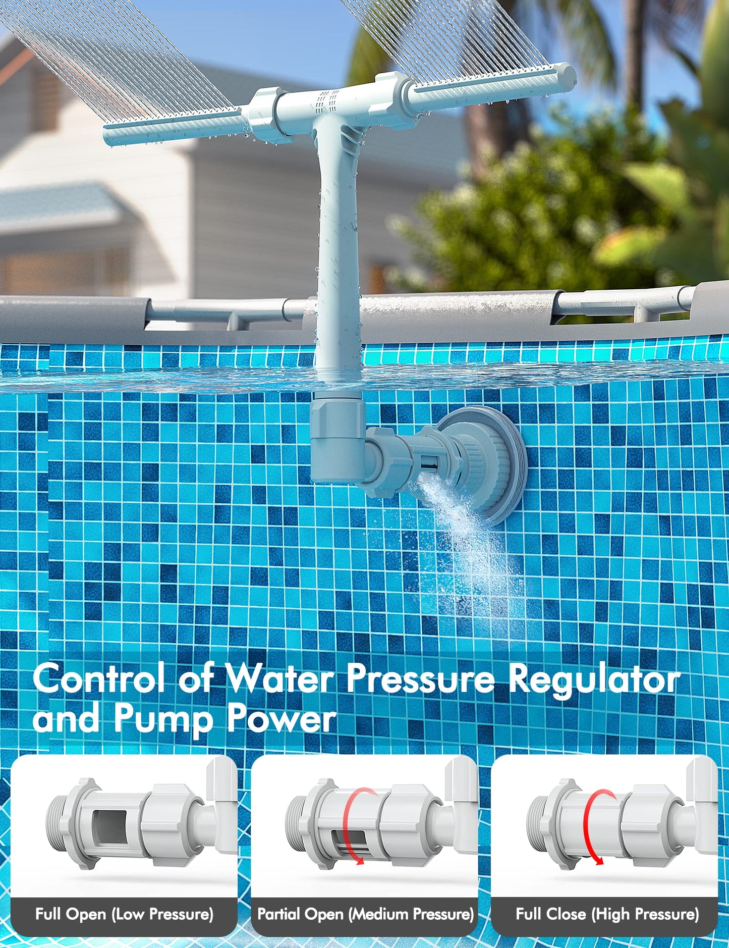 Easy Install Pool Water Fountain