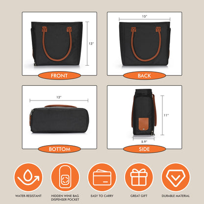 Insulated Tote Bag with Drink Dispenser