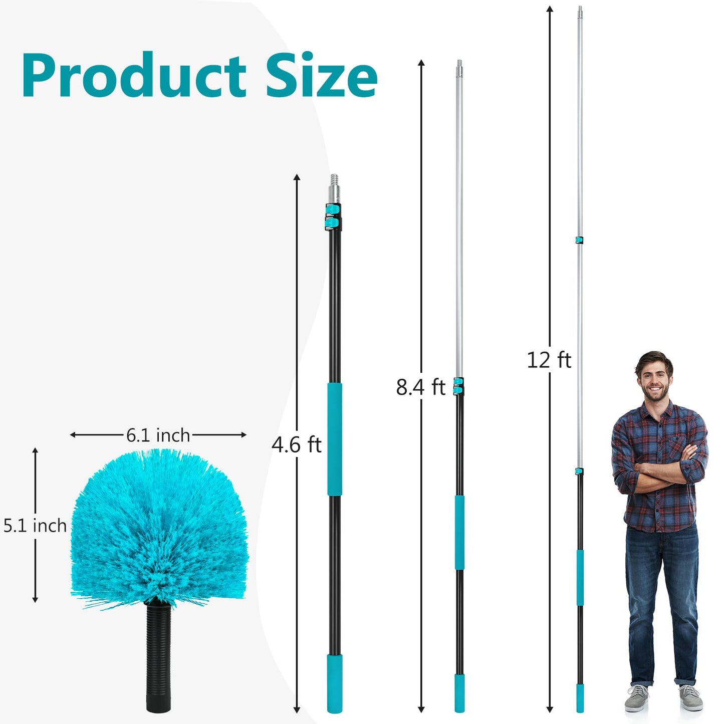 12FT Extendable Cobweb Duster