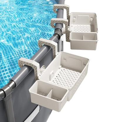 Poolside Organizer With Cup Holders