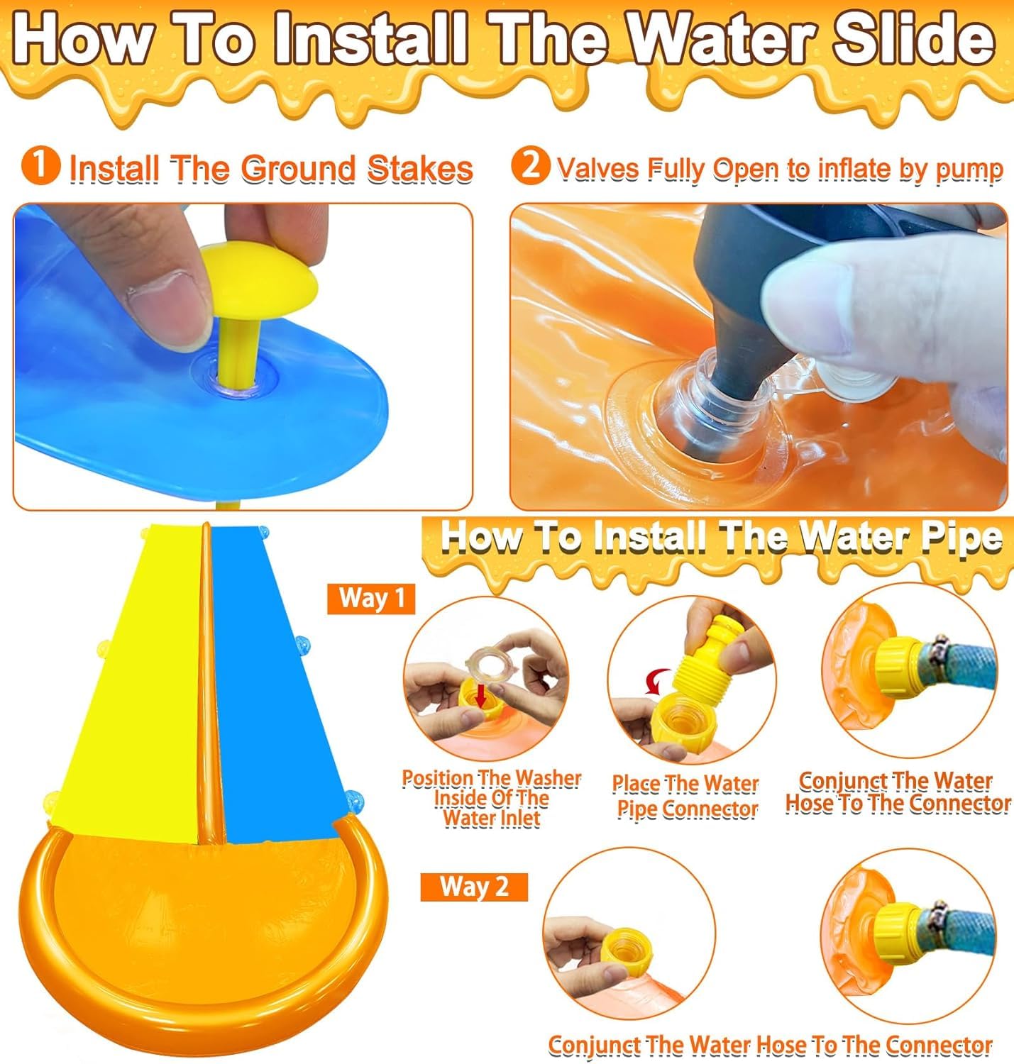 Backyard Summer Water Slide