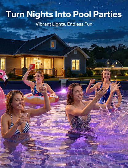 Solar Powered Pool Lighting System