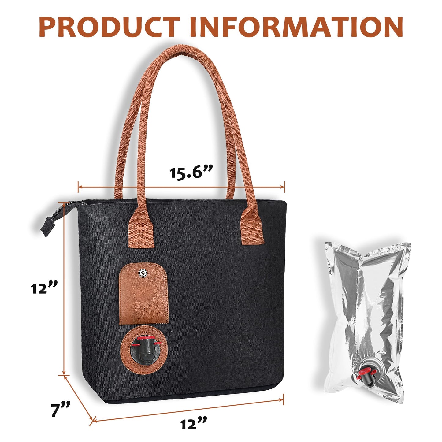 Insulated Tote Bag with Drink Dispenser
