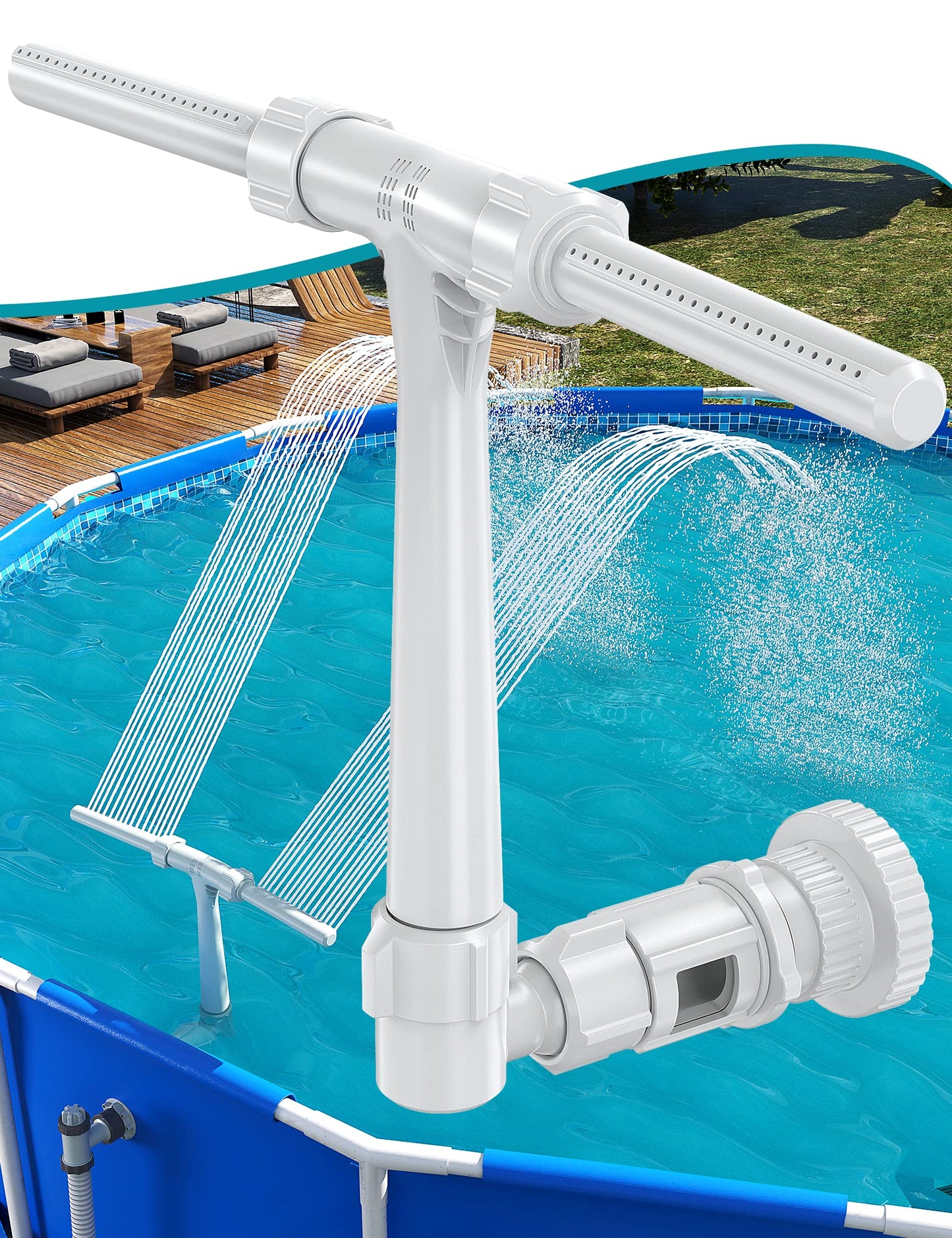 Easy Install Pool Water Fountain