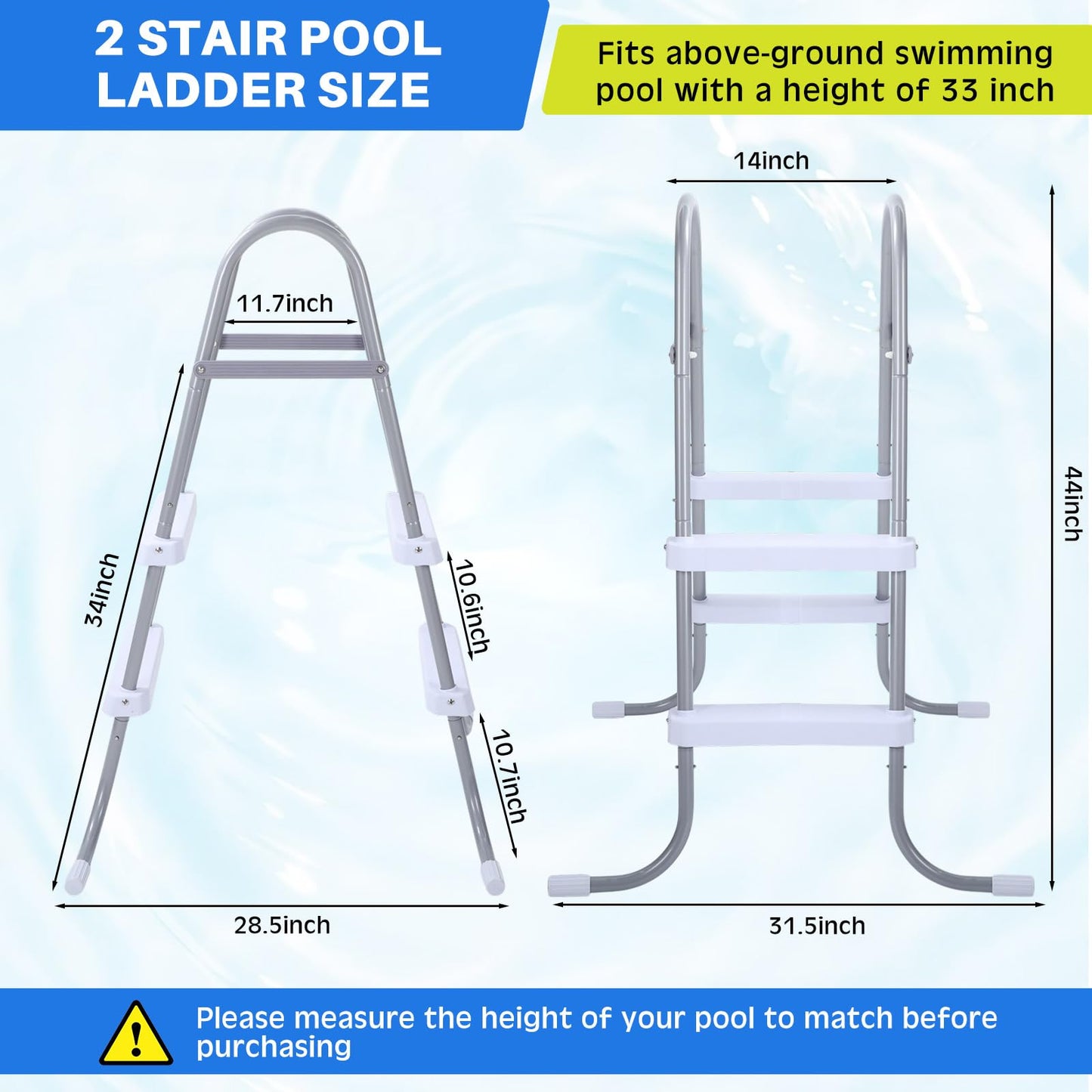 Safe & Comfortable Pool Entry Ladder