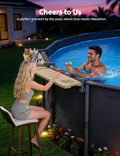 Above-Ground Poolside Bar Table