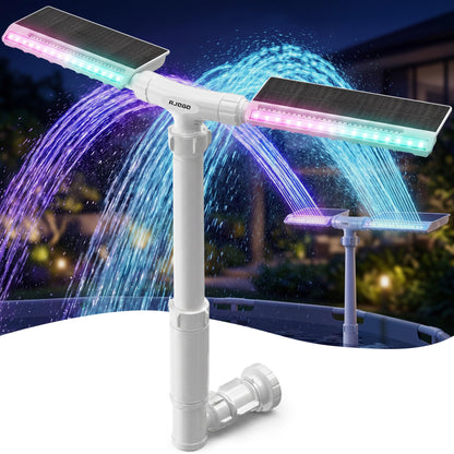 Solar Pool Fountain With LED Lights