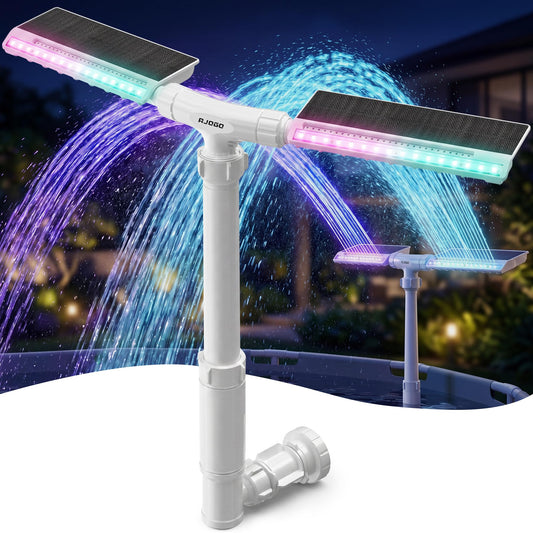 Solar Pool Fountain With LED Lights