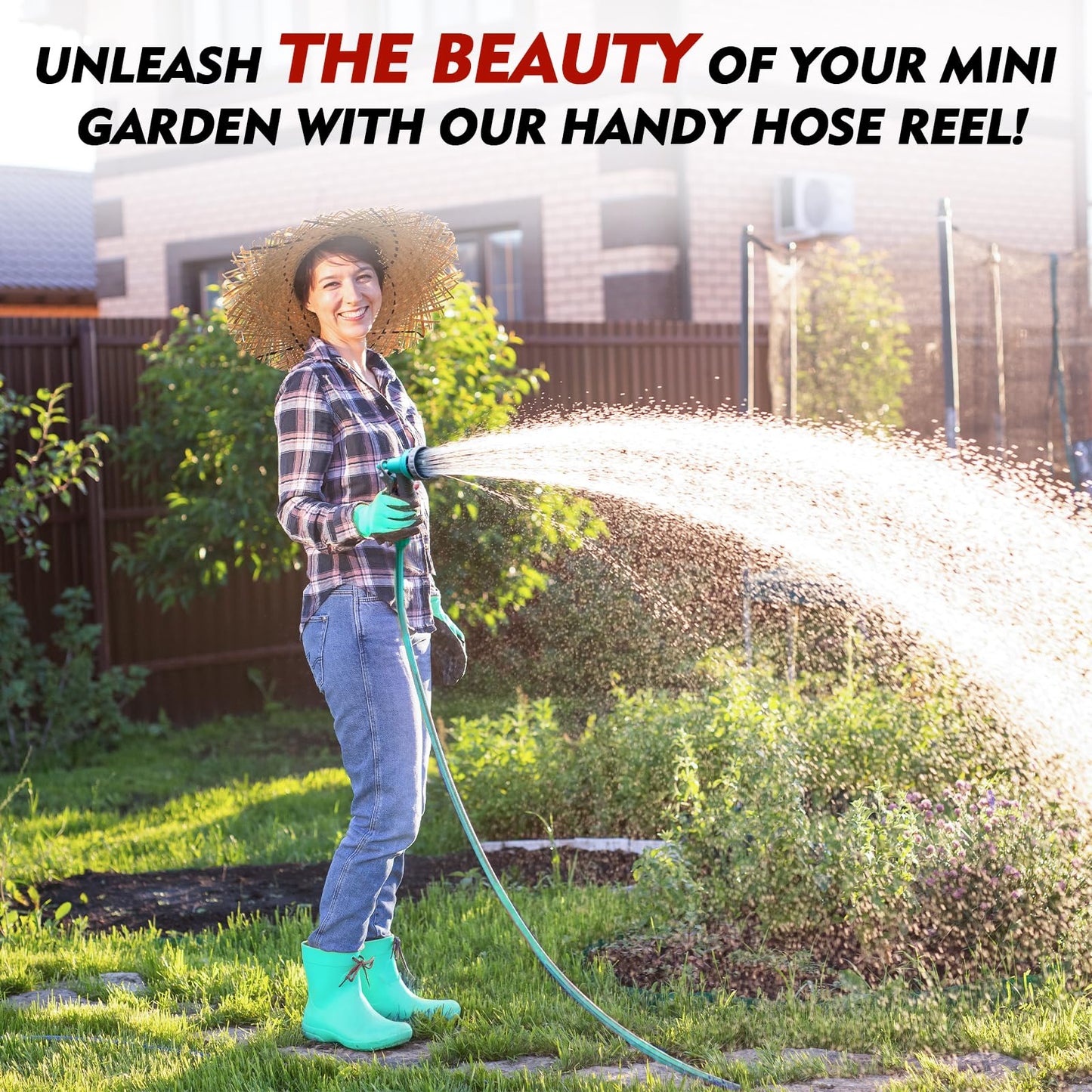 Portable Retractable Water Hose Reel
