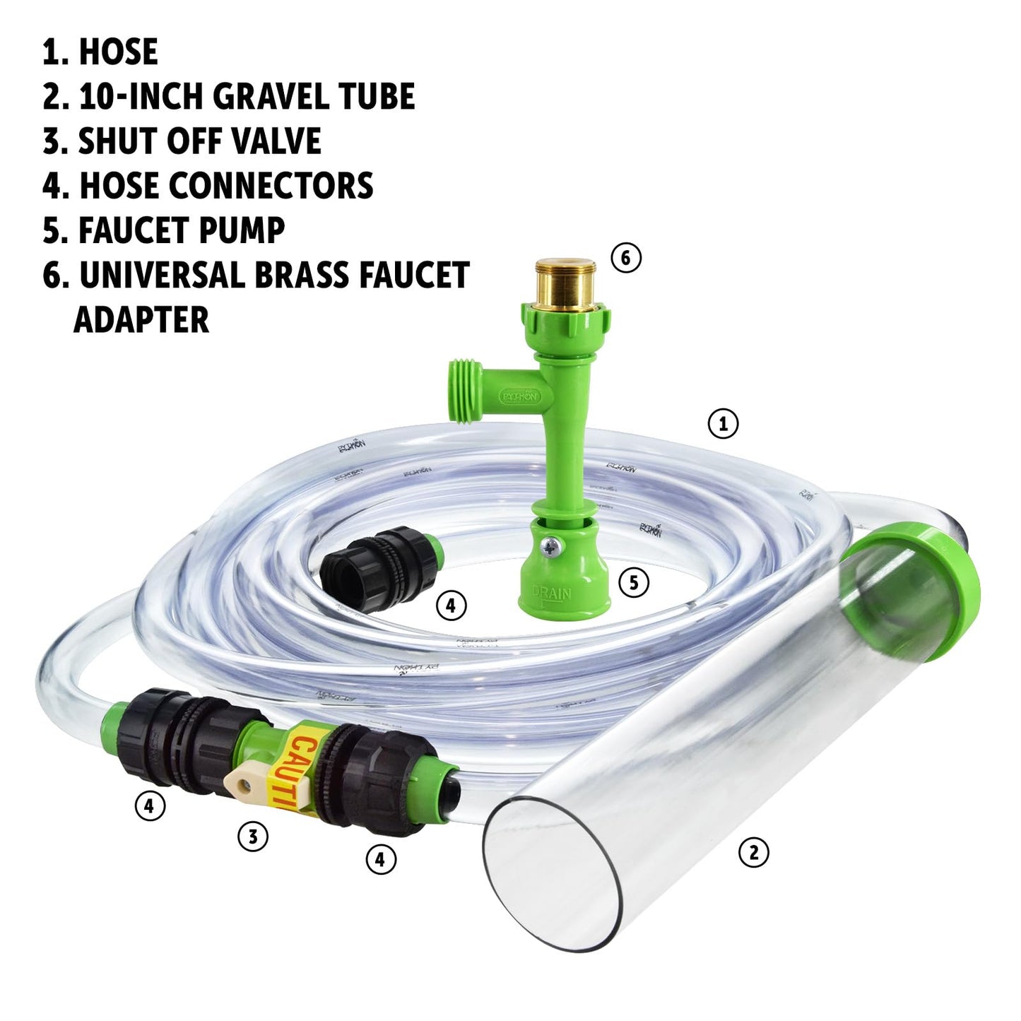 Complete Aquarium Water Change Siphon Kit
