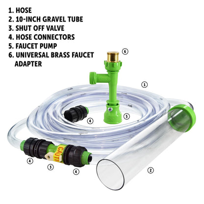 Complete Aquarium Water Change Siphon Kit