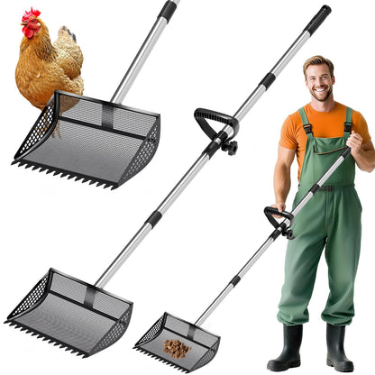 Heavy Duty Chicken Poop Sifter, Fast & Easy Cleanup