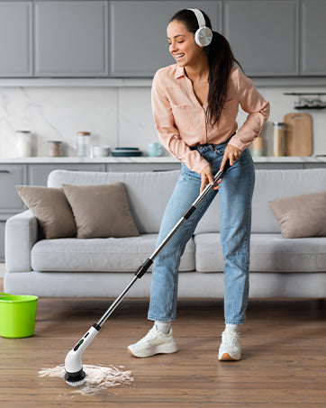 Cordless Electric Power Cleaning Scrubber