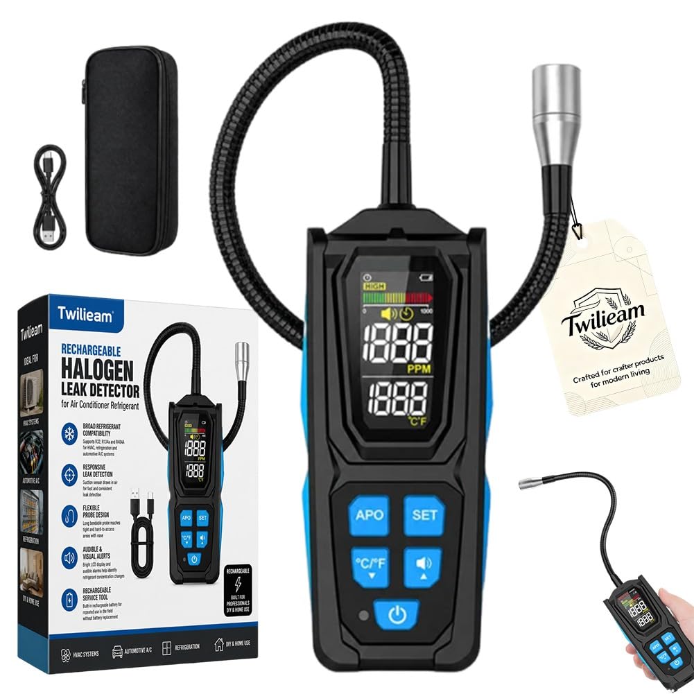 Rechargeable Refrigerant Leak Detector for HVAC &Auto AC