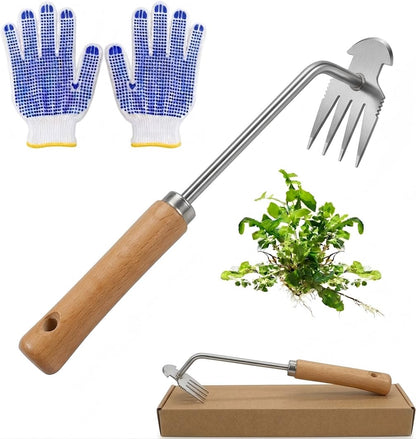 4-Tooth Garden Weed Remover