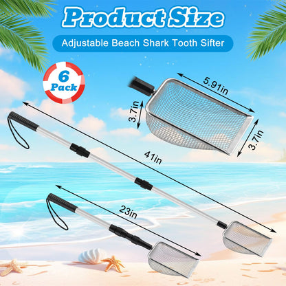 Extendable Shark Tooth Sand Scoop