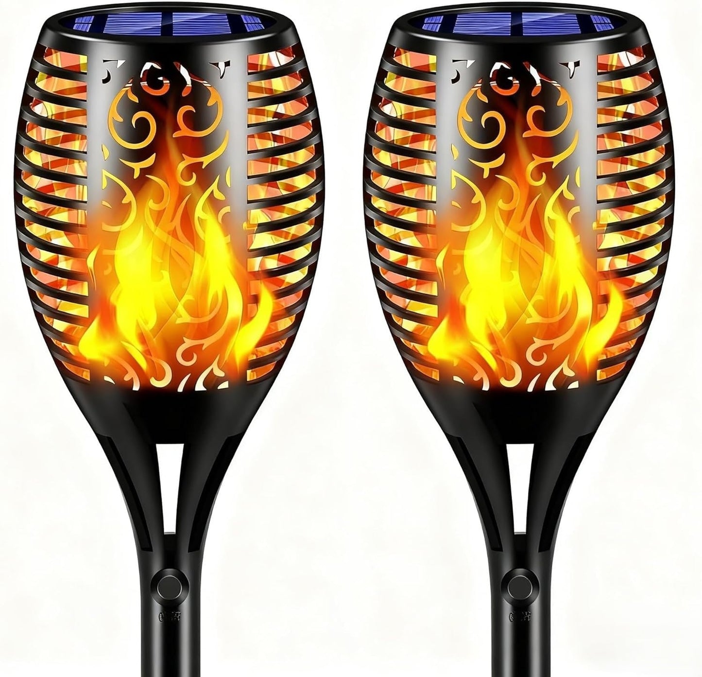 Solar Flickering Flame Garden Lights