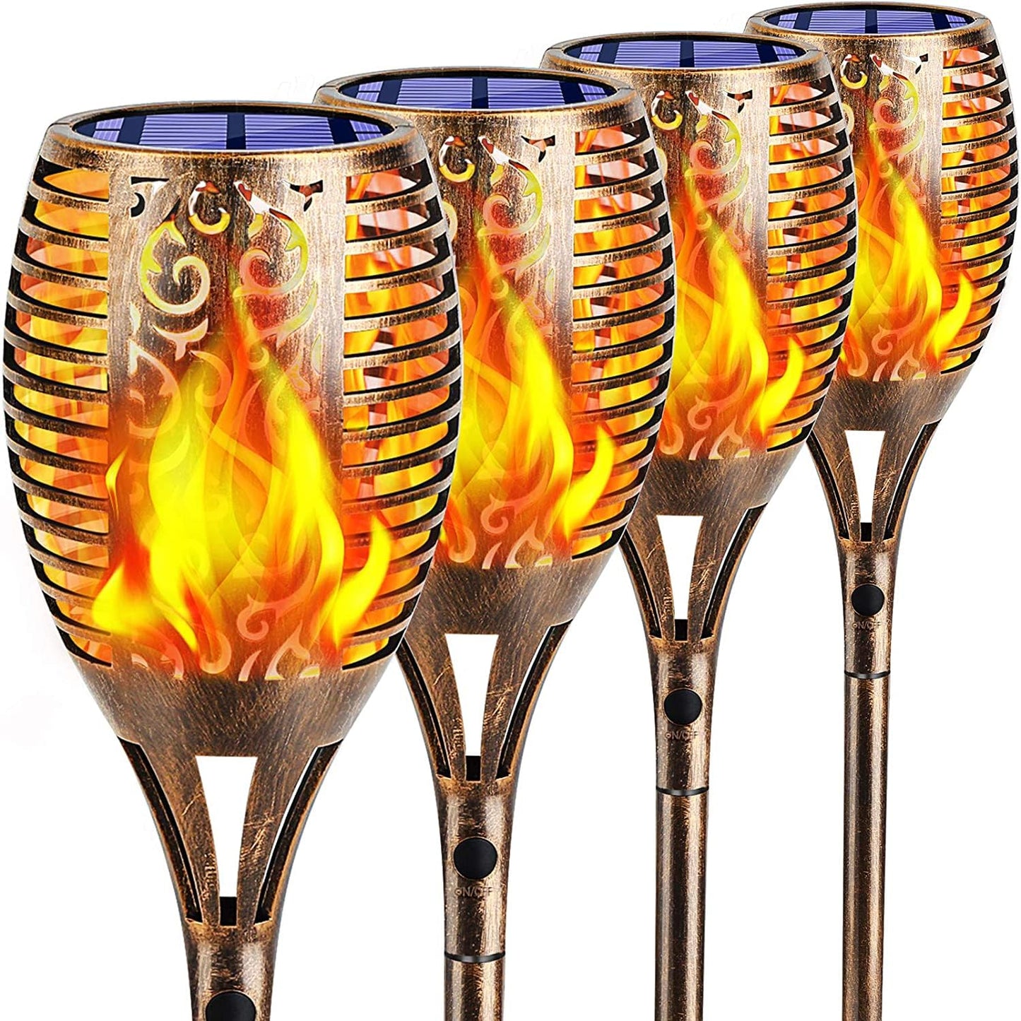 Solar Flickering Flame Garden Lights