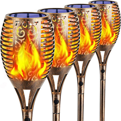 Solar Flickering Flame Garden Lights