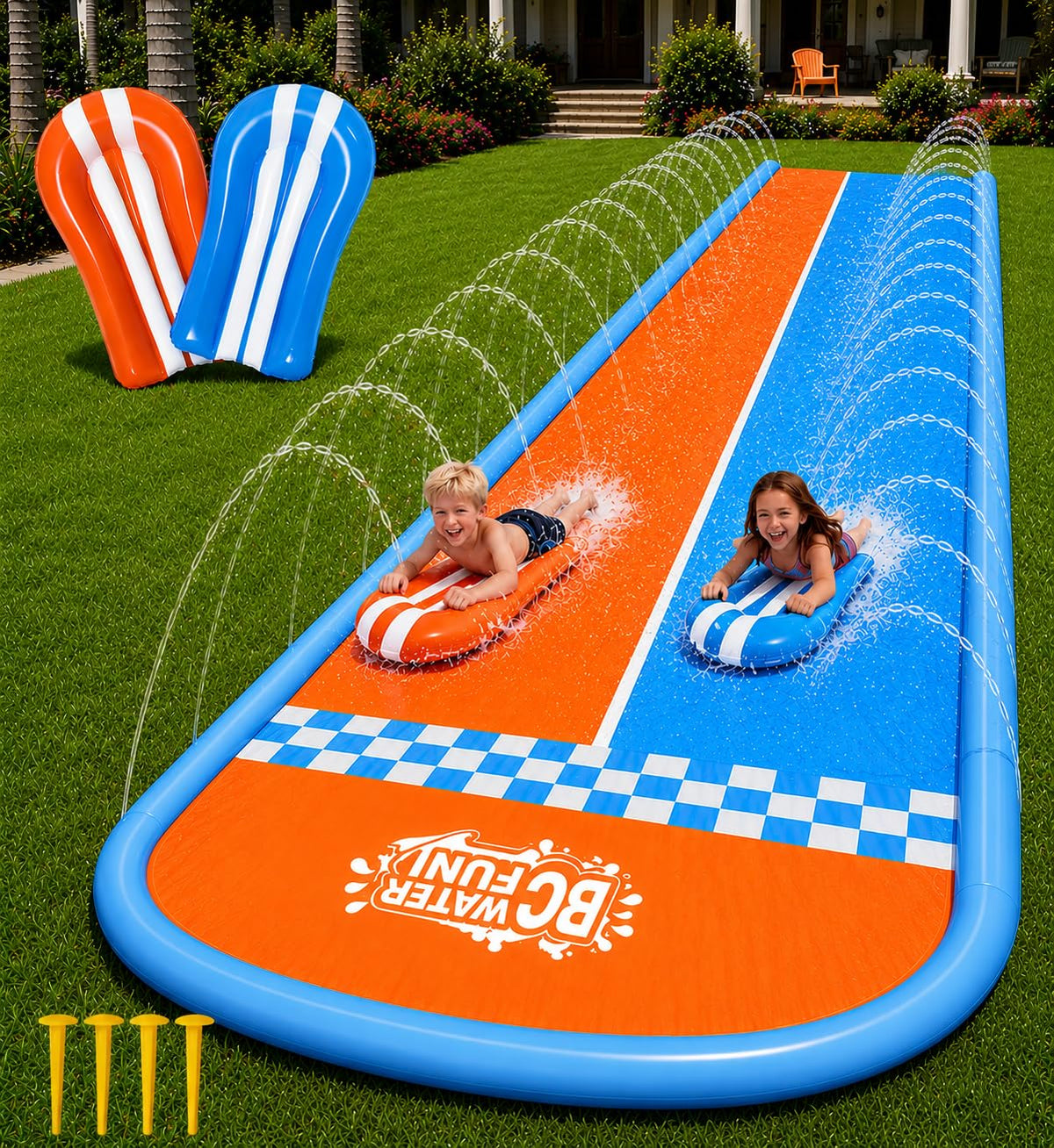 Backyard Summer Water Slide