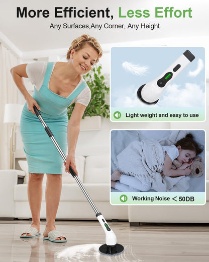 Cordless Electric Power Cleaning Scrubber
