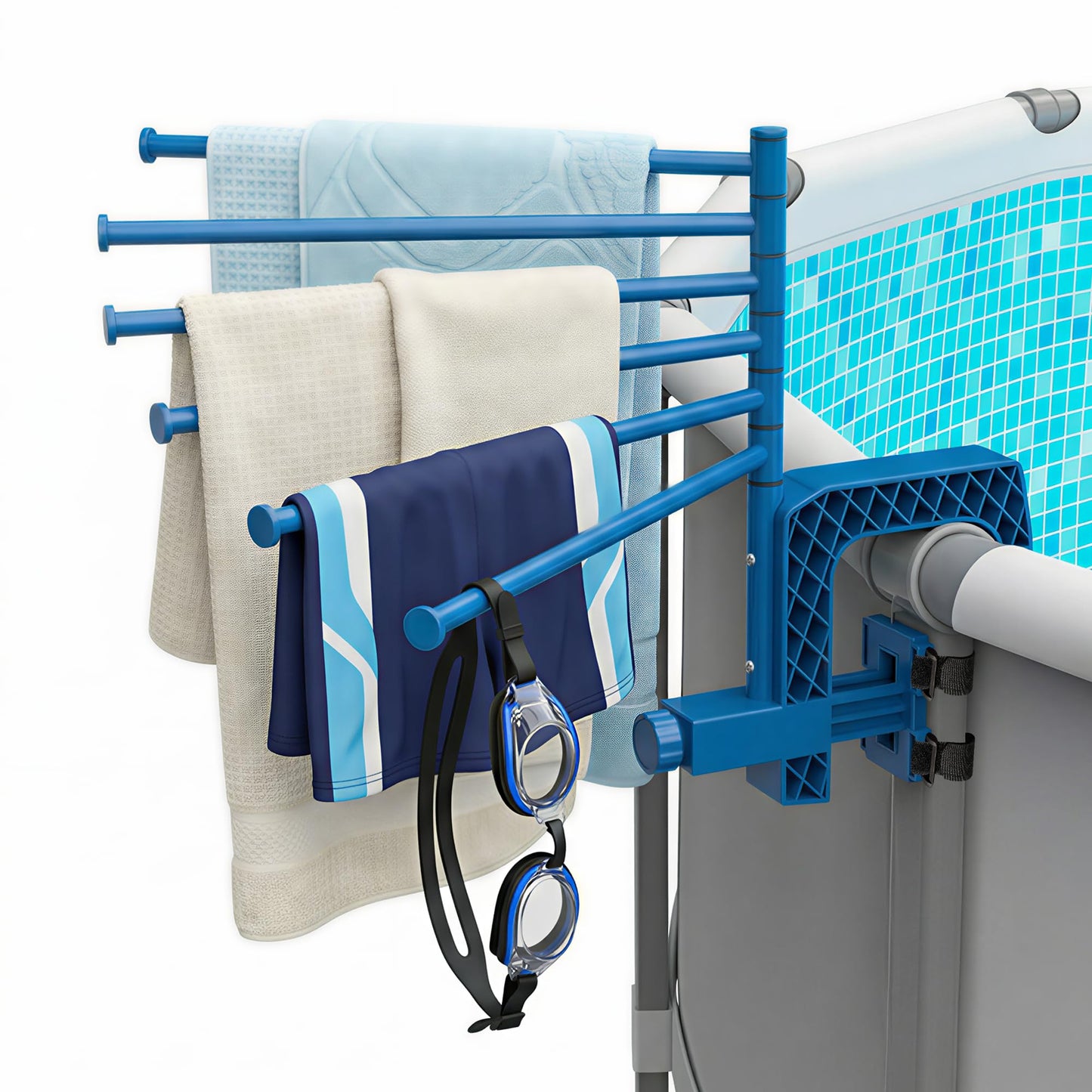 Poolside Organizer With Cup Holders