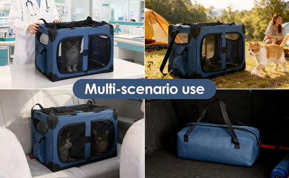 🐱 Extra Large Cat Carrier for 2 Cats – XL Soft-Sided with Divider