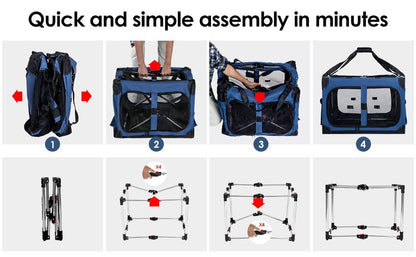 🐱 Extra Large Cat Carrier for 2 Cats – XL Soft-Sided with Divider