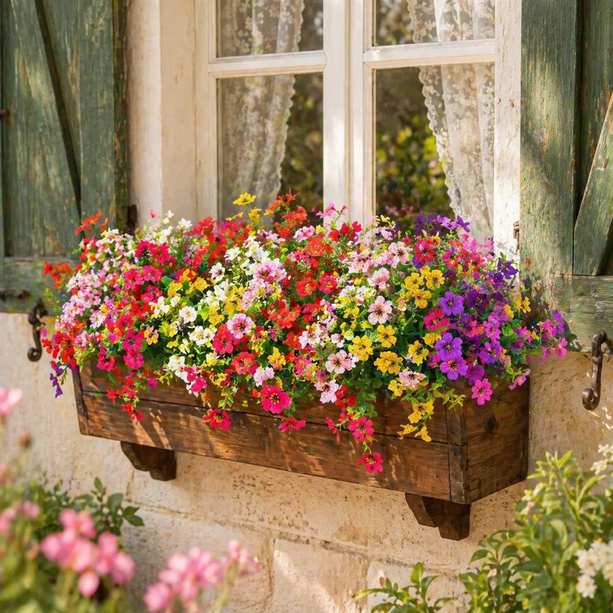 🍂 Artificial Fall Mums with Eucalyptus Leaves, 24&36&48 Bundles Faux Daisy Flowers