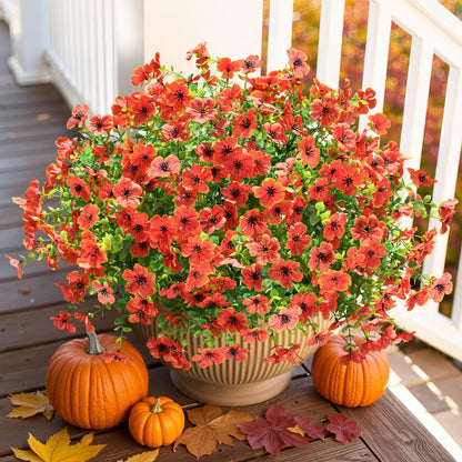 🍂 Artificial Fall Mums with Eucalyptus Leaves, 24&36&48 Bundles Faux Daisy Flowers