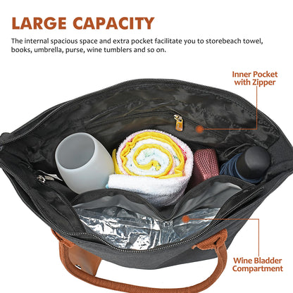 Insulated Tote Bag with Drink Dispenser