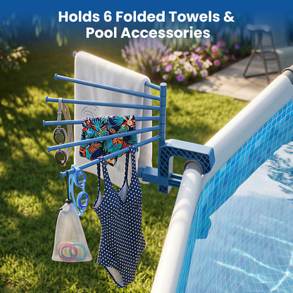 Poolside Organizer With Cup Holders