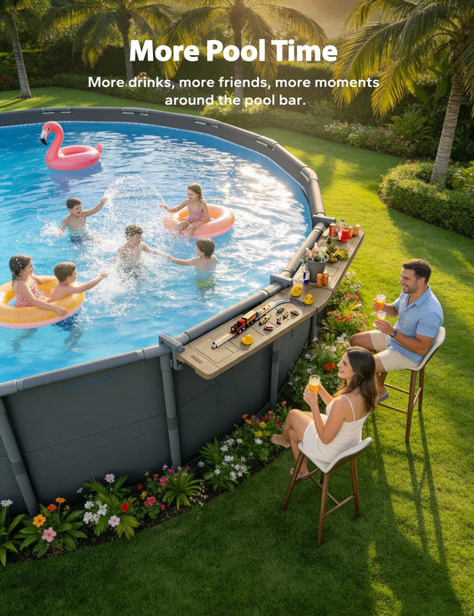 Above-Ground Poolside Bar Table
