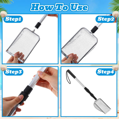 Extendable Shark Tooth Sand Scoop