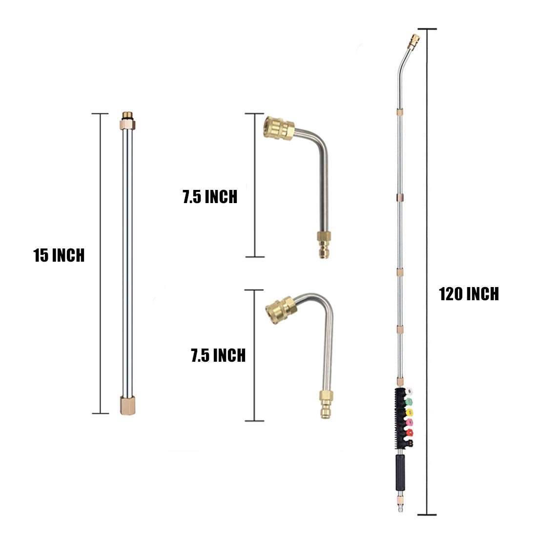 Extended Pressure Washer Wand Kit
