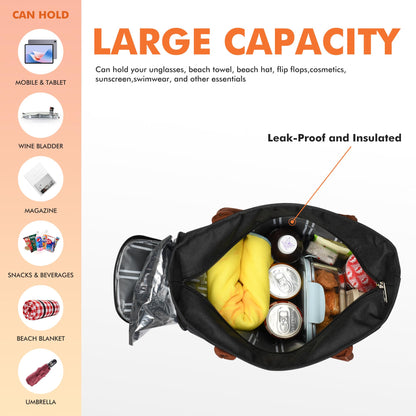 Insulated Tote Bag with Drink Dispenser