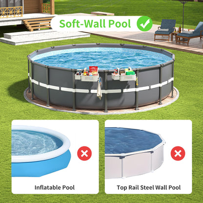 Poolside Organizer With Cup Holders