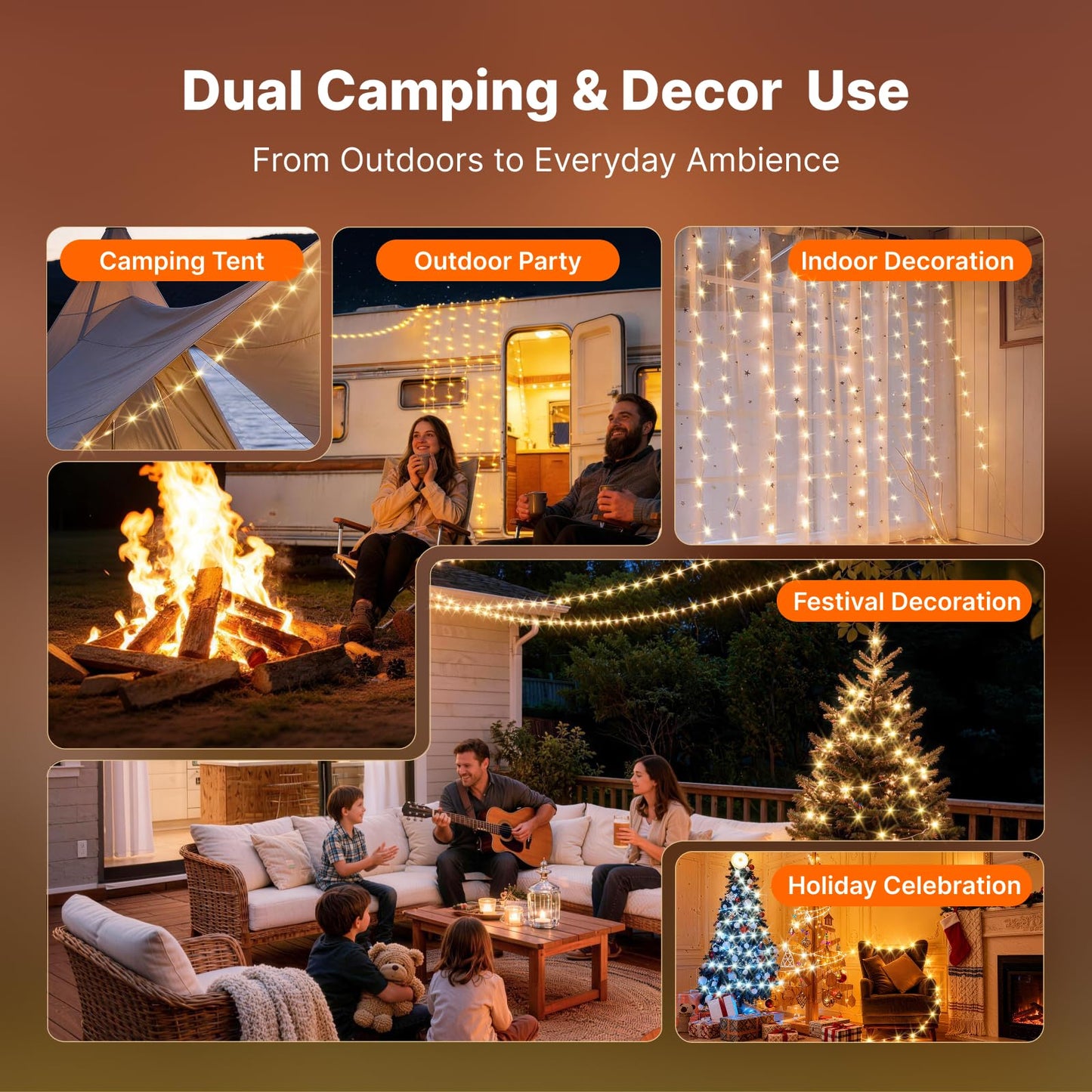 Portable Camping String Lights