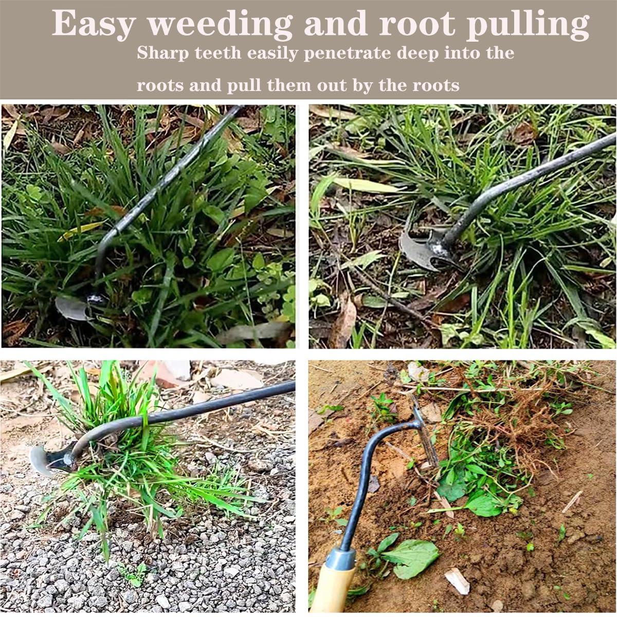 4-Tooth Garden Weed Remover