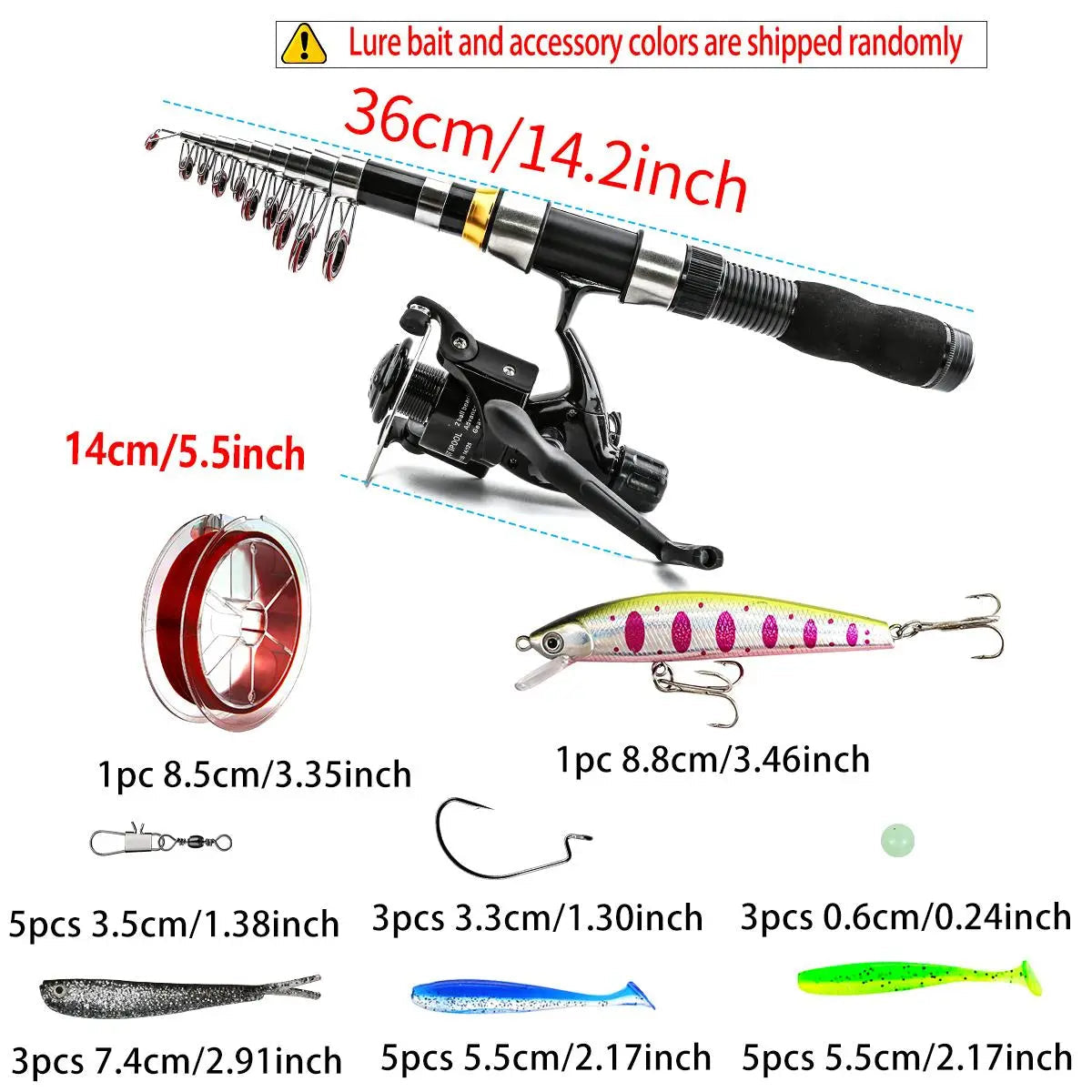 Ultralight Spinning Fishing Combo