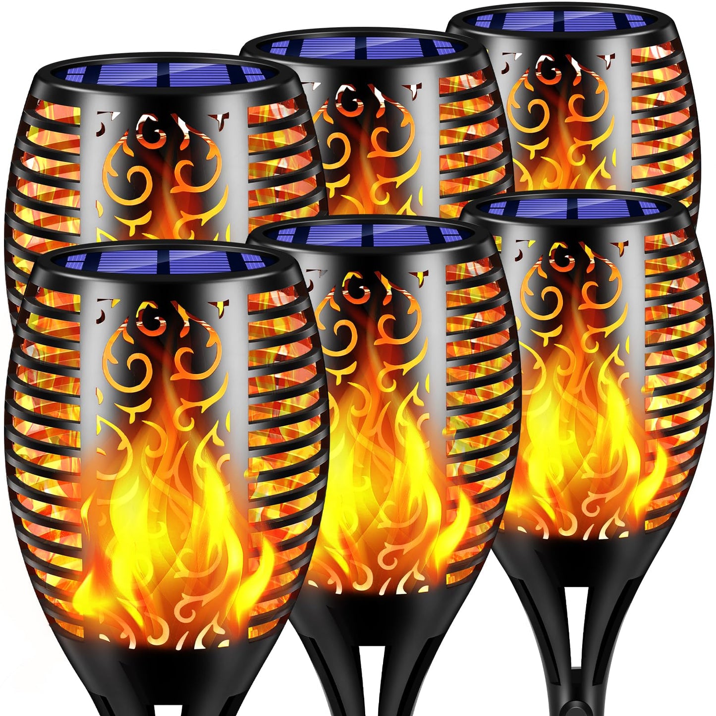 Solar Flickering Flame Garden Lights