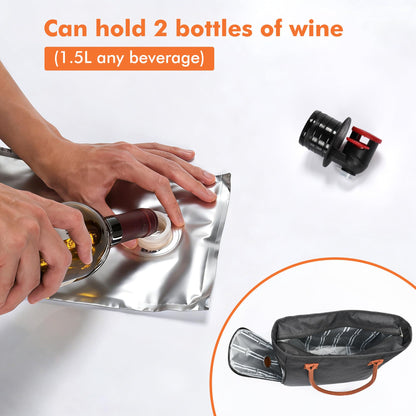 Insulated Tote Bag with Drink Dispenser